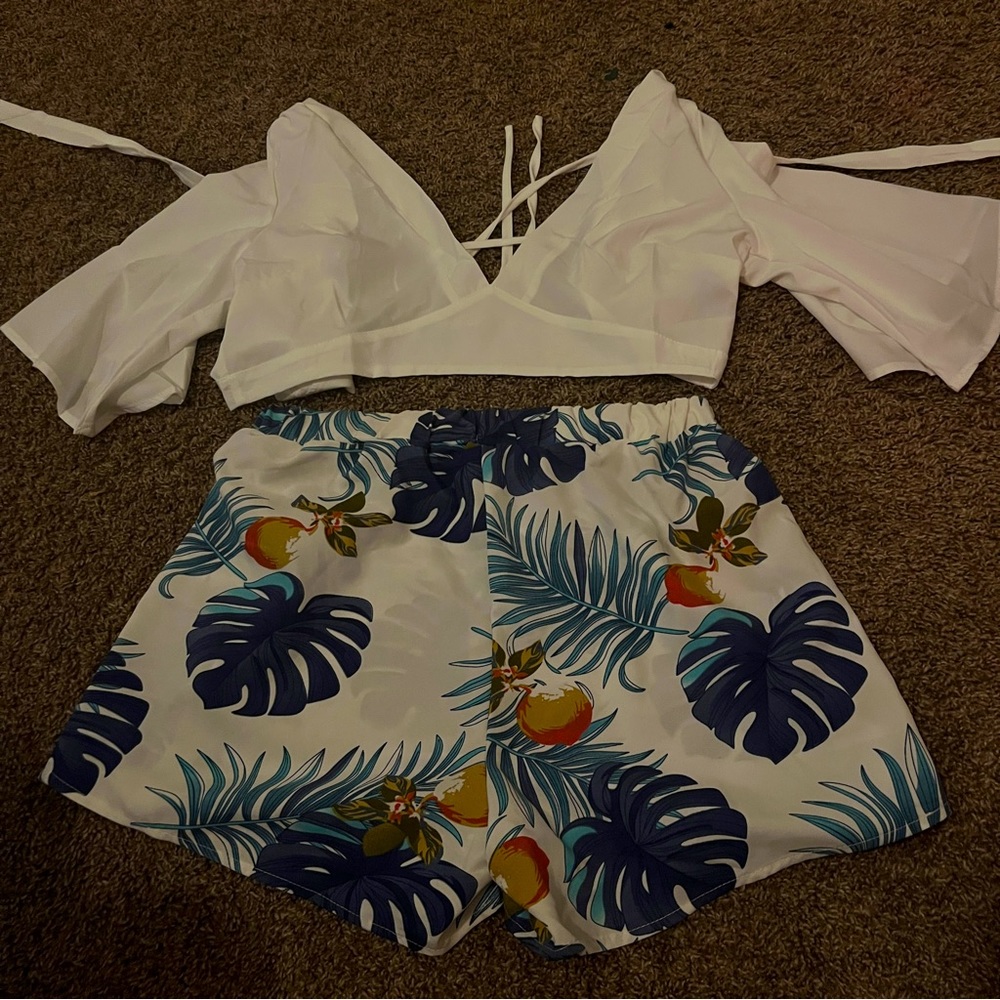 tropical two peice set